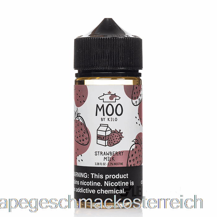 Erdbeermilch – Moo E-Liquids – 100 Ml, 3 Mg Vape-Geschmack